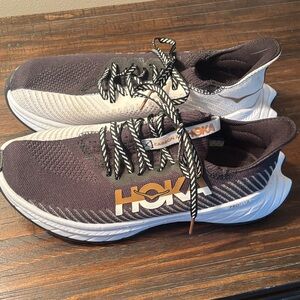 Hoka Men's Black and White Athletic Shoes